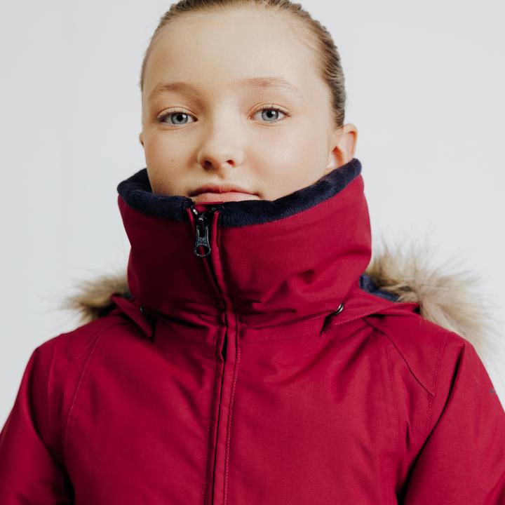 Produktbild Fouganza Kids' Waterproof and Warm Horse Riding Jacket 500 - Purple/Cherry (152)