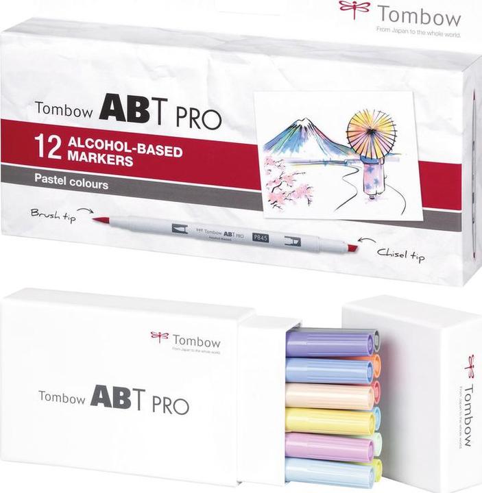 Image du produit Tombow Stylo à double brosse ABT PRO (Pastel, 12 x)