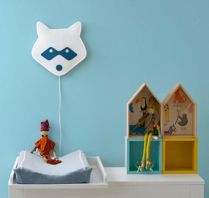 Actual product image Buokids Soft wall lamp raccoon black
