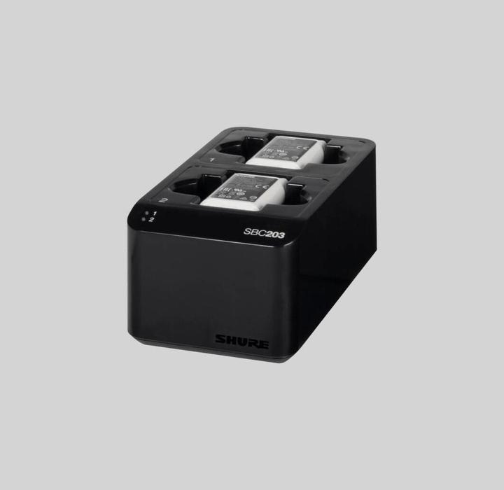Produktbild Shure SBC203-PS SLX-D dubbele acculader