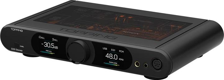 Actual product image Topping DX9 Discrete (Display, gain switch, USB-DAC, Bluetooth)
