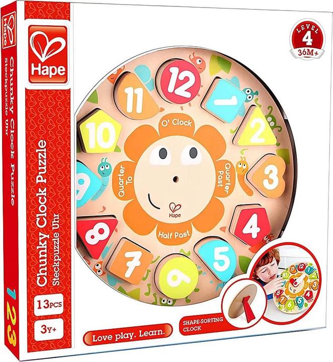 Actual product image Hape Puzzle clock (2 - 5 years)