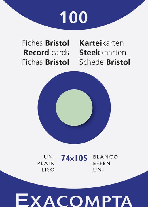 Immagine prodotto Exacompta Schede di valutazione (74 x 105 mm, 100x, 205 g/m²)