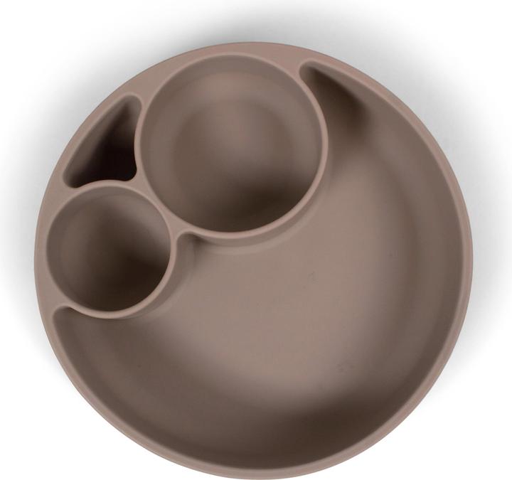 Produktbild Filibabba Esslernteller aus Silikon - Warm Grey