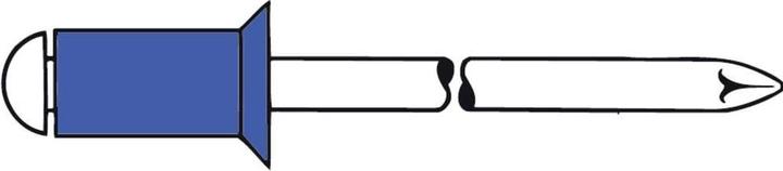 Actual product image Gesipa 216312160 blind rivet 3.0 x 10 zinc plated steel 500 pcs