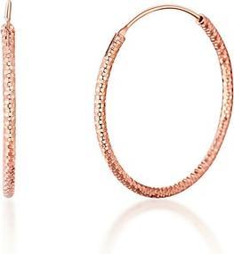 Actual product image JVD Bronze hoop earrings made of silver SVLE0204XD5RO - Diameter: 5 cm