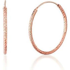JVD, Ohrringe, Bronze hoop earrings made of silver SVLE0204XD5RO - Diameter: 2 cm
