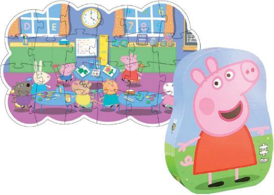 Actual product image Barbo Toys Puzzle for children in a decorative box Peppa Pig (24 pieces)