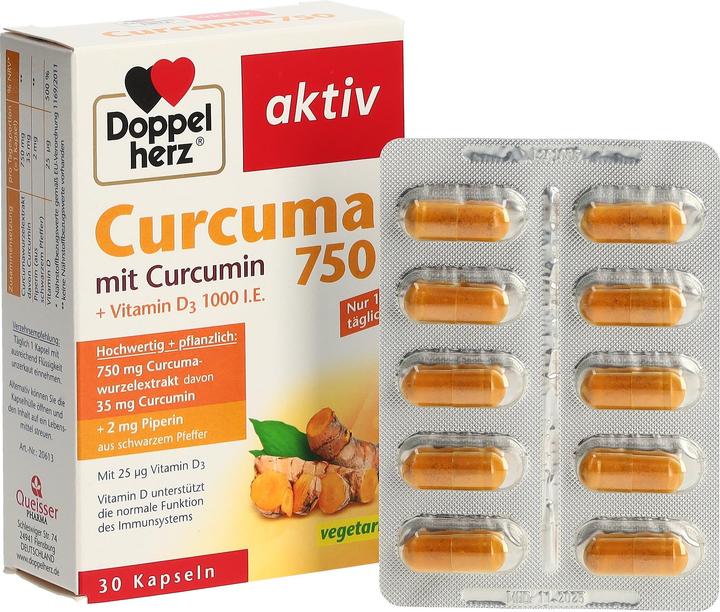 Actual product image Queisser Pharma Curcuma 750 (30 pcs., Capsules)
