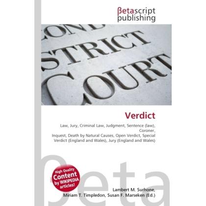 Verdict, Fachbücher