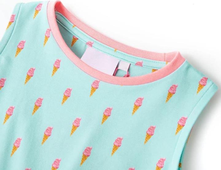 Image du produit vidaXL Robe pour enfant avec cordon de serrage Vert menthe clair 92,Matériau : 94 (92)