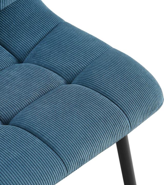 Actual product image CLP 4er Set Esszimmerstuhl Tilde gepolstert mit Rückenlehne bis 150 kg belastbar