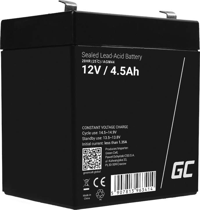 GreenCell AGM44 (12 V, 4.50 Ah)