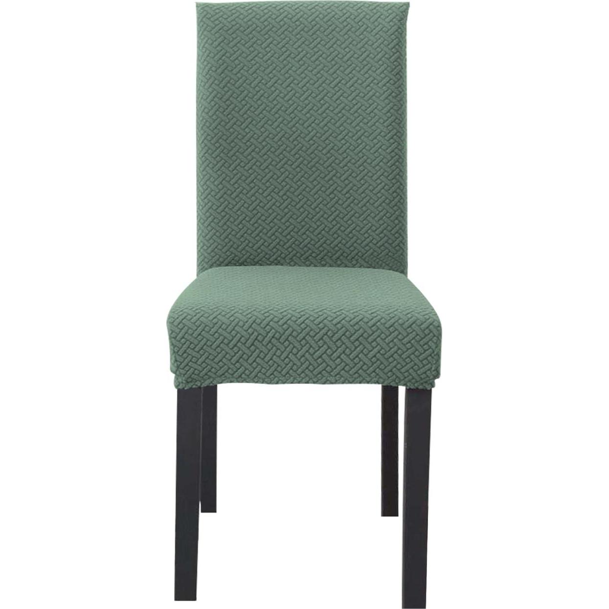 Intirilife, Stühle, 2x Elastischer Stuhlhusse Stuhlüberzug Gemustert