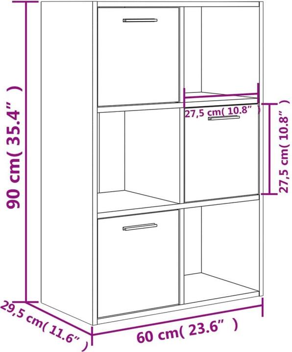 Produktbild vidaXL Madisen (29.5 x 60 x 90 cm)