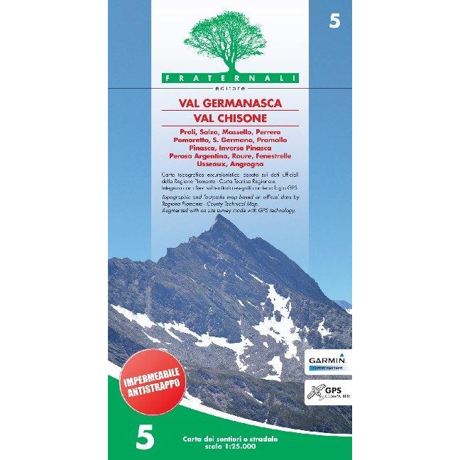 Val Germanasca - Val Chisone, Landkarte