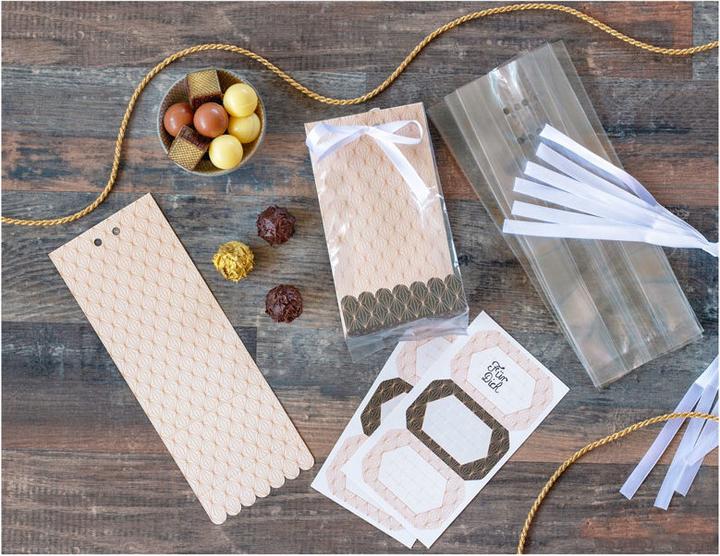 Image du produit Städter Set de pochettes cadeaux "Vanilla Diamonds", 24 pièces (Coffret cadeau, 24 x)