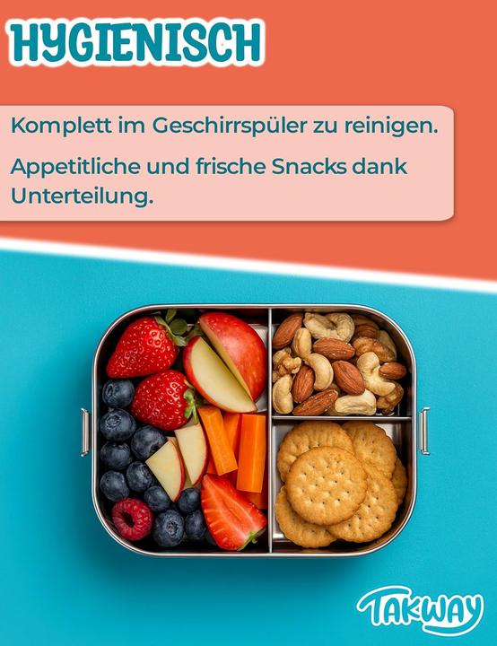 Produktbild Takeway Auslaufsichere Brotdose mit Fächern