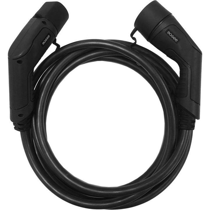 Easee, Cavo di ricarica per auto elettrica, Cavo di ricarica tipo 2 4m, 32A (Tipo 2, 22 kW, 32 A, 4 m)