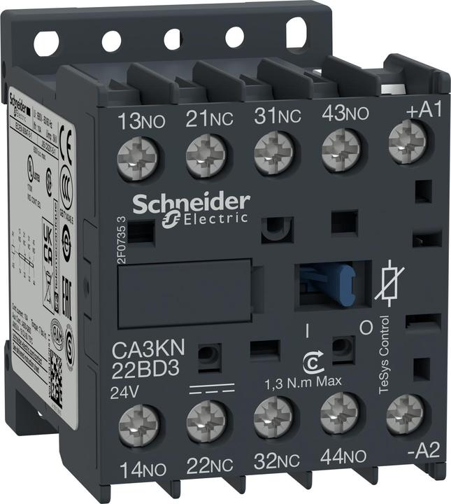 Productafbeelding Schneider Electric Schuko wandcontactdoos, 3-voudig, 16A/250V, aansluitklemmen 5x2,5qmm, RAL 9010, etiketvenster