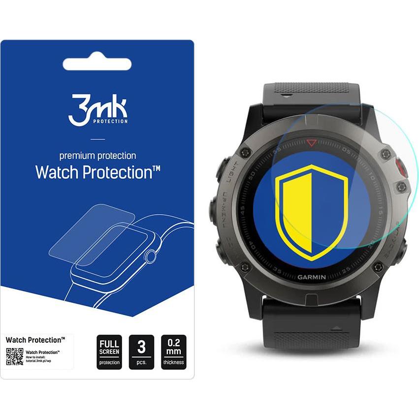 3MK Garmin Fenix 5x 51mm - Watch Protection? v. FlexibleGlass Lite, Smartwatch Zubehör