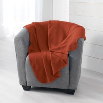 Produktbild Douceur D'intérieur Decke, terracotta, 125 x 150 cm, uni Vlies (125 x 150 cm)
