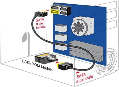 Immagine prodotto Delock Cavo SATA/SATA 8p SATA (30 cm, SATA)