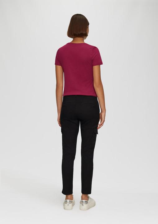 Produktbild S.Oliver Hose Chinohose Betsy mit Cargotaschen und Ziernähten (46)