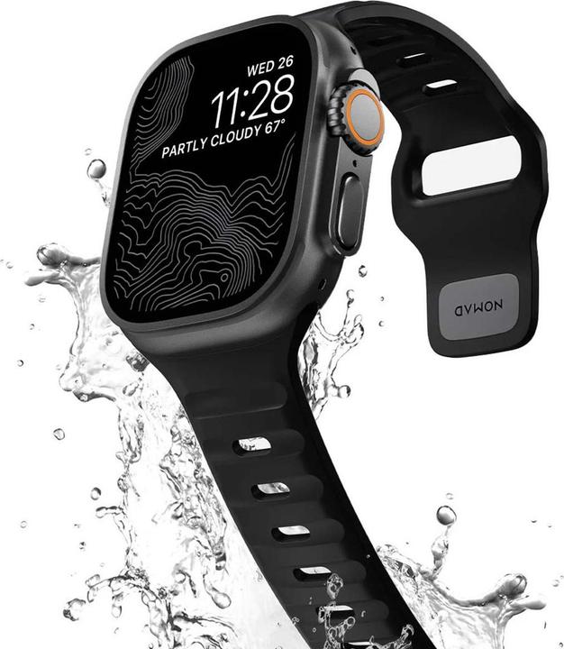 Produktbild Nomad Sport Strap V2 41mm/40mm/38mm Black (38 mm, 40 mm, Kunststoff)