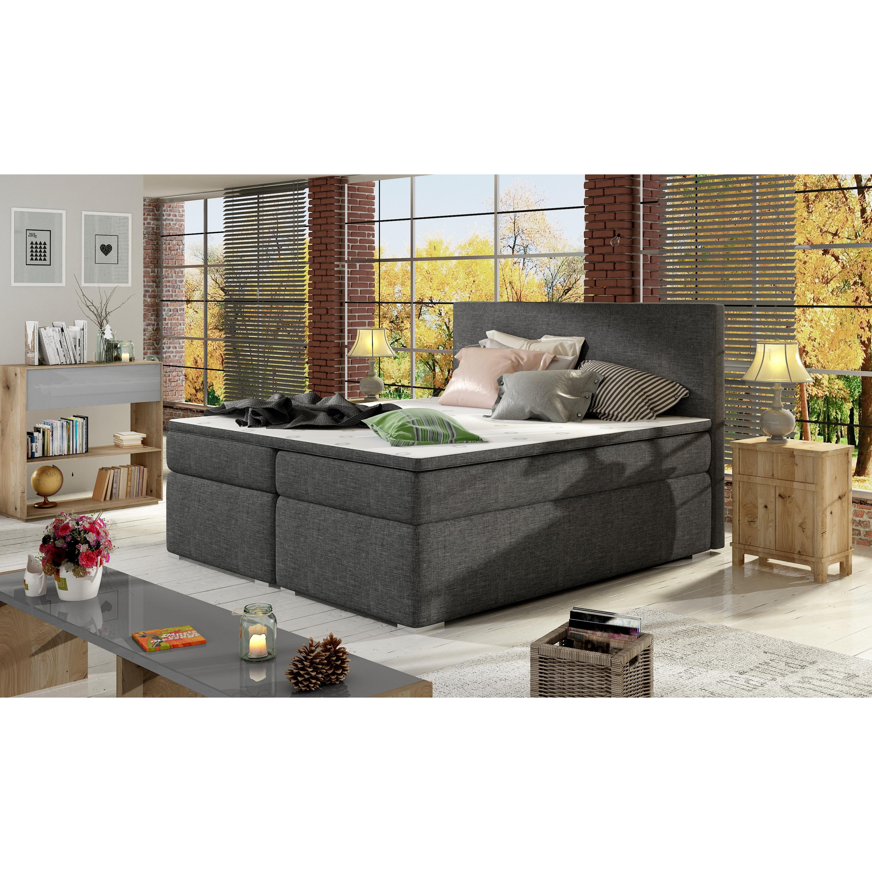 ELTAP, Boxspringbett, Divalo mit Stauraum (160 x 200 cm)