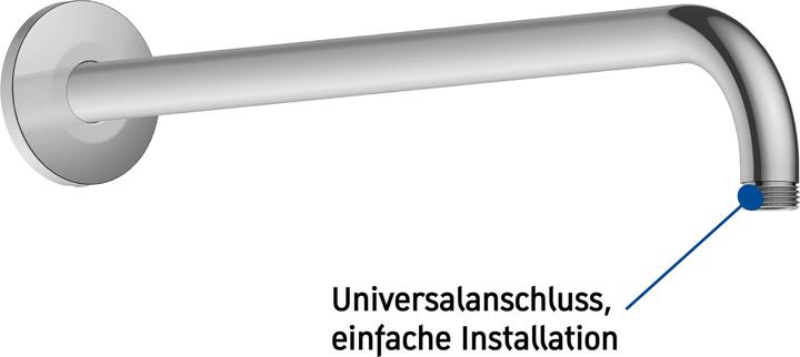 Productafbeelding Duravit Douchearm rd Ros 410mm aansluitmaat DN 15 chroom