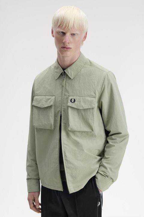 Actual product image Fred Perry Utility overshirt in ripstop (S)