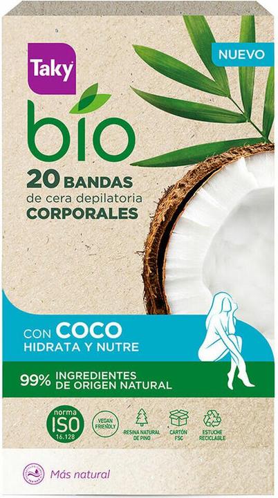 Taky Bio Coco Depilatory Body Wax Strips - 20 Units (20 x)