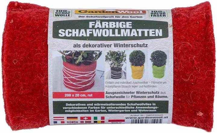 Immagine prodotto GardenWool Tappeto di protezione invernale di colore rosso