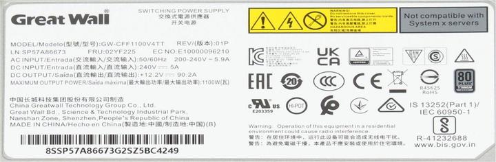 Produktbild Lenovo SP57A86673 (1100 W)