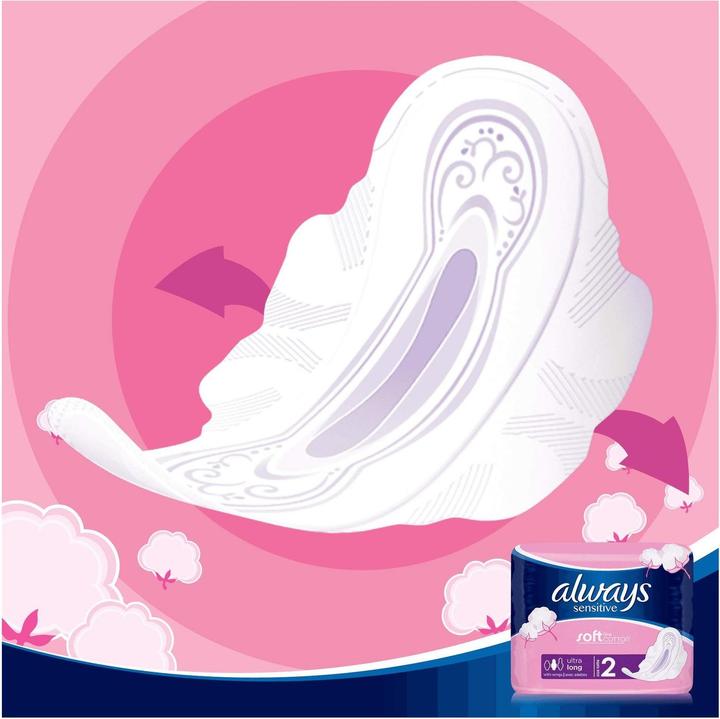 Immagine prodotto Always Sensitive Long Ultra Damenbinden con ali 20 pezzi (20x)