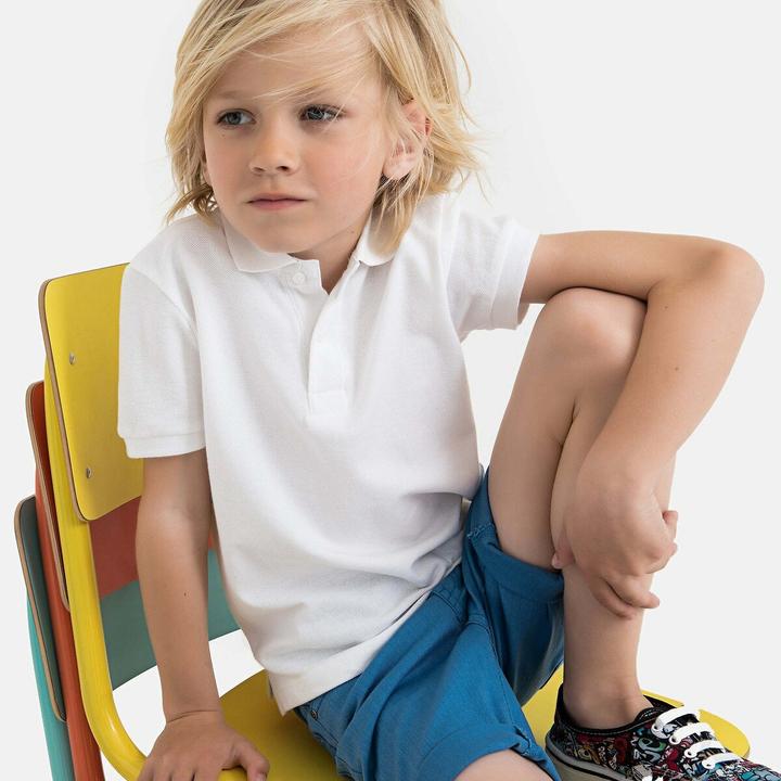 Image du produit La Redoute Collections Polo à manches courtes en piqué de coton bio (116)