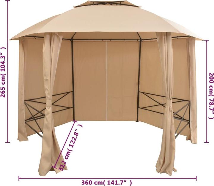 Produktbild vidaXL Geoffrey (360 cm, 312 cm)