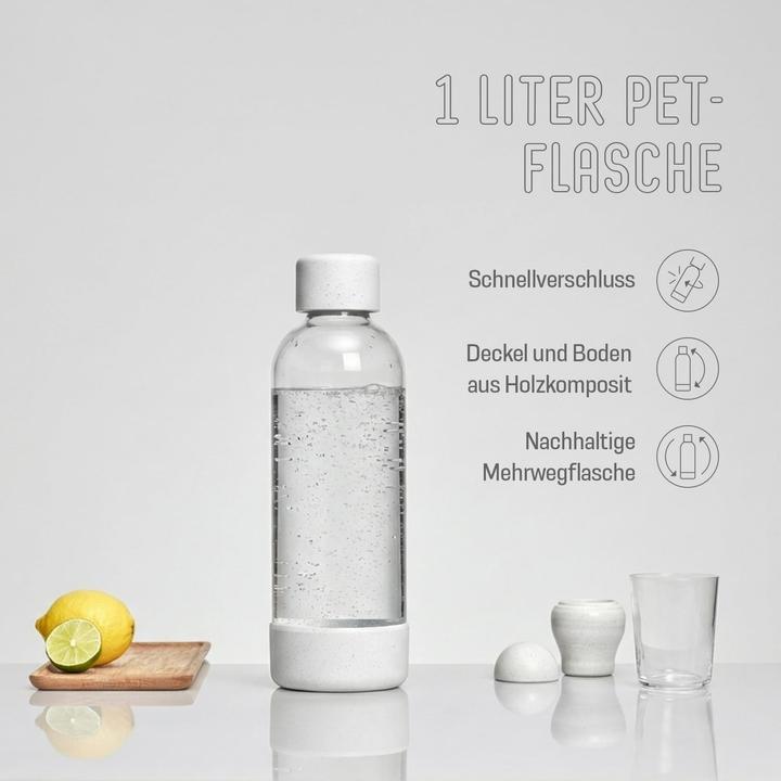 Actual product image Mysoda Woody WD002F-WE Wassersprudler, ohne CO2-Zylinder