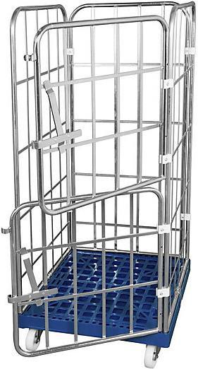 Actual product image kaiserkraft Roller container with plastic roller plate (500 kg)