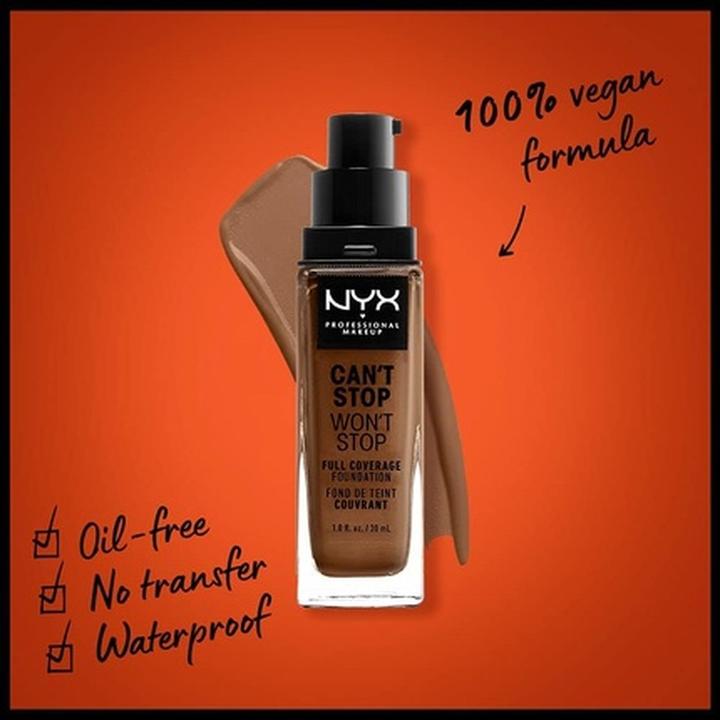Produktbild NYX Professional Make-Up Can't Stop Won't Stop (17 Cappuccino)