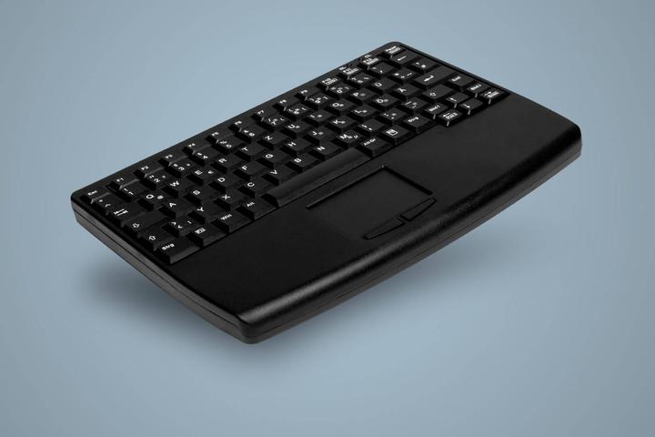 Image du produit Active Key Clavier Touchpad hygiénique de style ordinateur portable entièrement étanche USB noir (DE, Filaire)