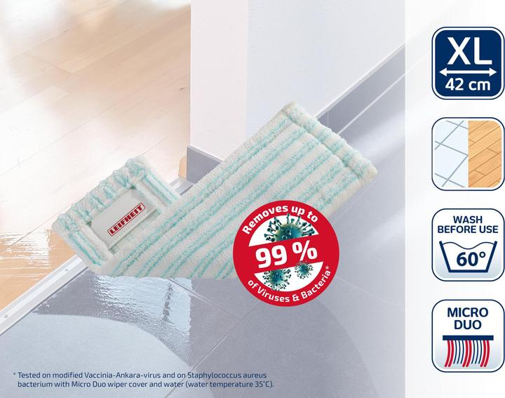 Image du produit Leifheit Housse d'essuyage Easy Spray XL micro duo (1 pcs)