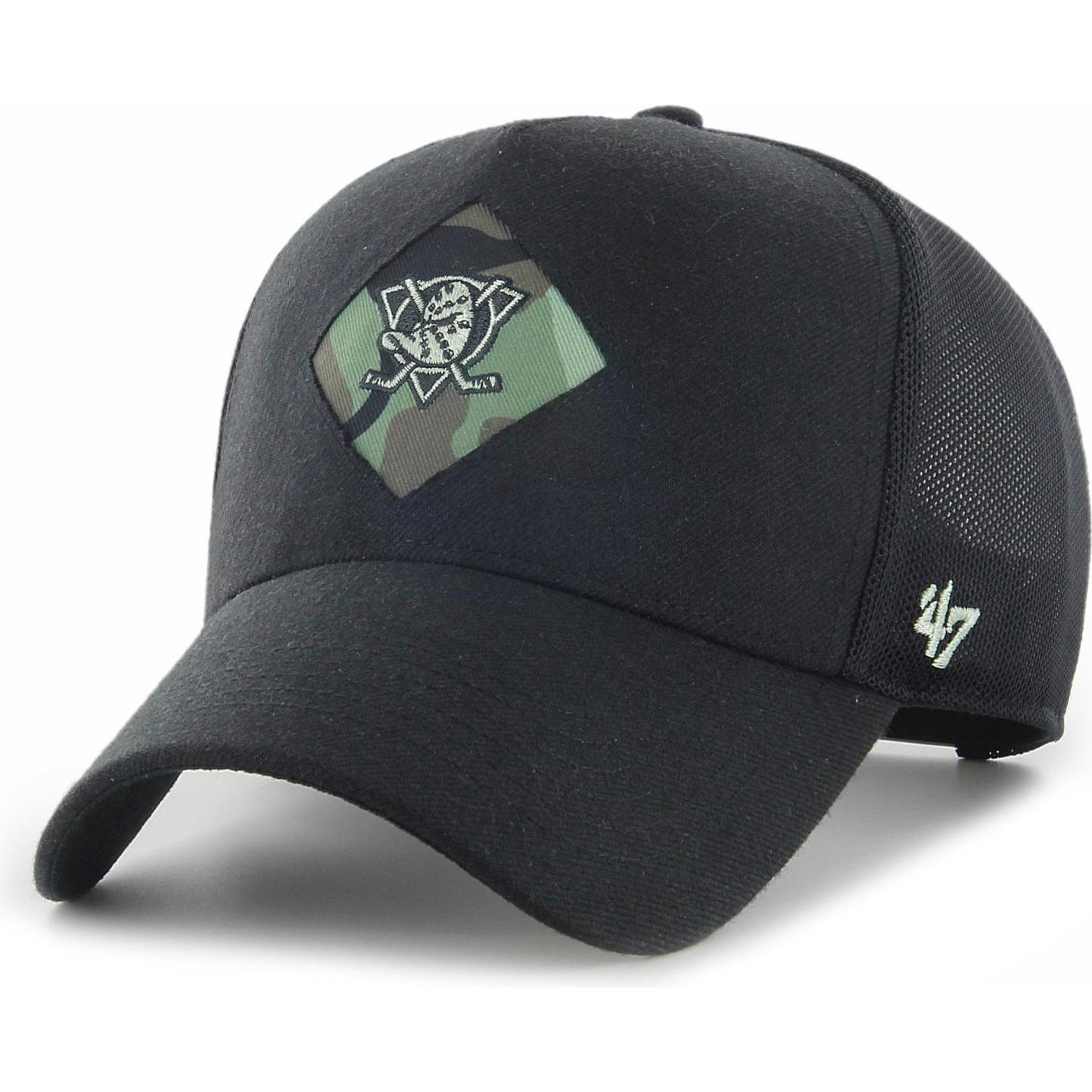 47 Brand, Herren, Cap, Trucker Sector Anaheim Ducks, Schwarz