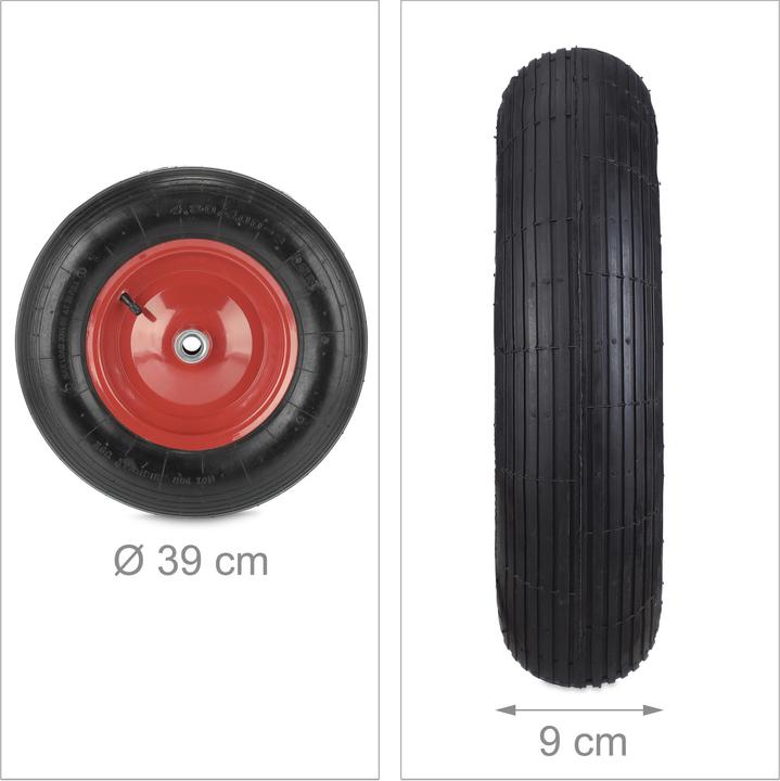 Actual product image Relaxdays Wheelbarrow wheel