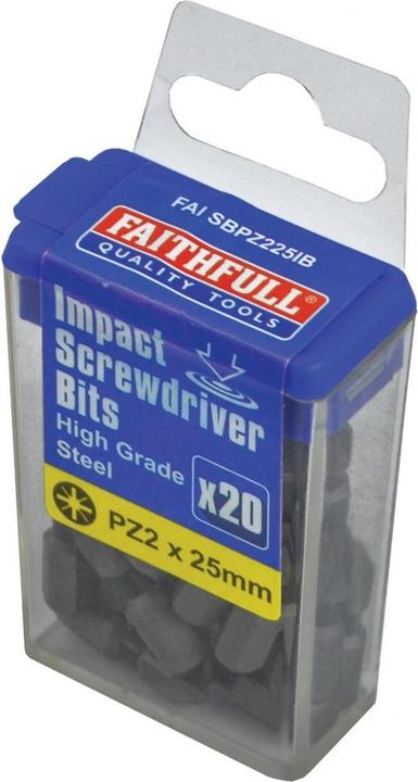 Produktbild Faithfull SchlagschraubendreherBits Pozidriv (Kreuz Pozidriv PZ)