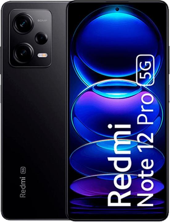 Actual product image Xiaomi Redmi Note 12 Pro (256 GB, Midnight Black, 6.67", Dual SIM, 50 Mpx, 5G)