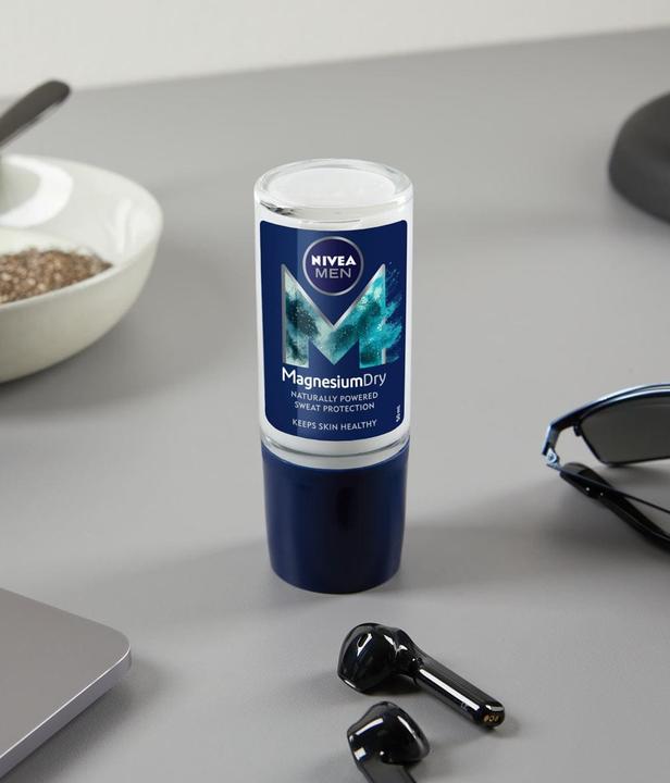 Actual product image Beiersdorf Nivea Men Magnesium Dry Fresh Roll-On Deodorant 48h, 50ml (Roll-on, 50 ml)