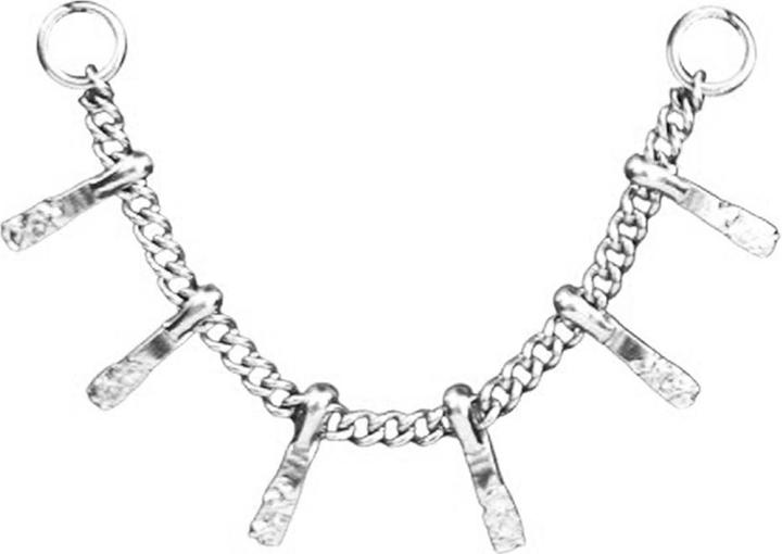 Actual product image Chaotic Trading Verbindungskette Basic silber Balken gehämmert (without brass, Surgical steel 316L)