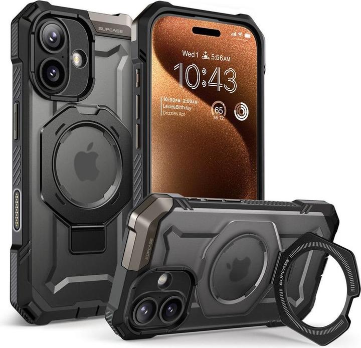 Supcase UB Grip Mag MagSafe Case für iPhone 17 - Schwarz (Apple iPhone 17)
